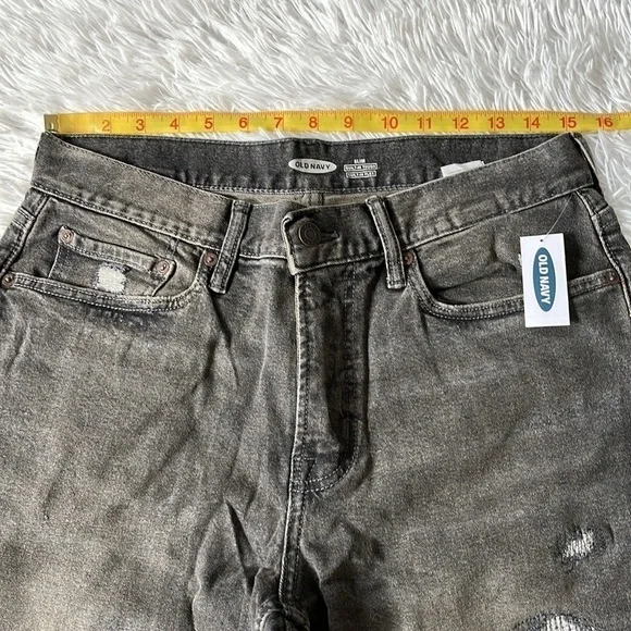 Old Navy Men’s Slim Built-In tough/Flex Ripped Jeans for Men size 32 X 30 - Picture 5 of 14